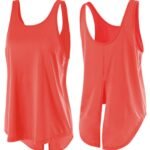 BreezyBack Tie back Tank Top-Red — THUGFIT Activewear UAE