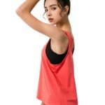 BreezyBack Tie back Tank Top-Red — THUGFIT Activewear UAE