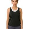 BreezyBack Tie back Tank Top-Black — THUGFIT Activewear UAE