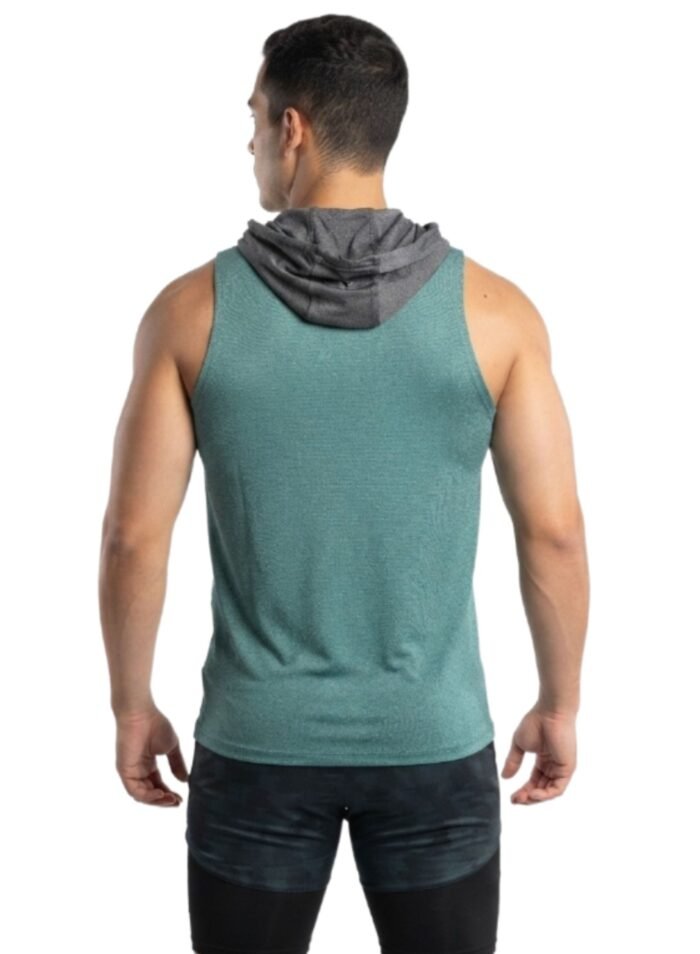 Alternative view of PowerTower high-intensity Mens Hoodie-Green