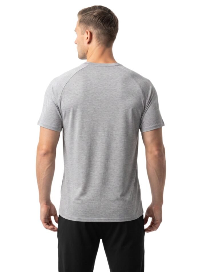 Alternative view of CoreComfort Essential Men's T-Shirt-Grey