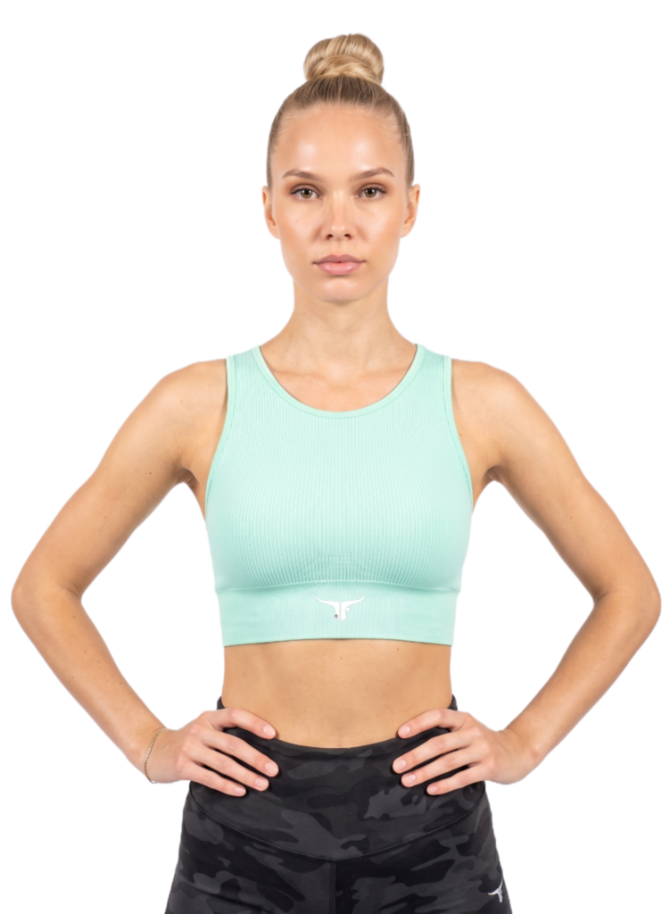 BlazeCraze Compression Sports Bra-Light Green — THUGFIT Activewear UAE
