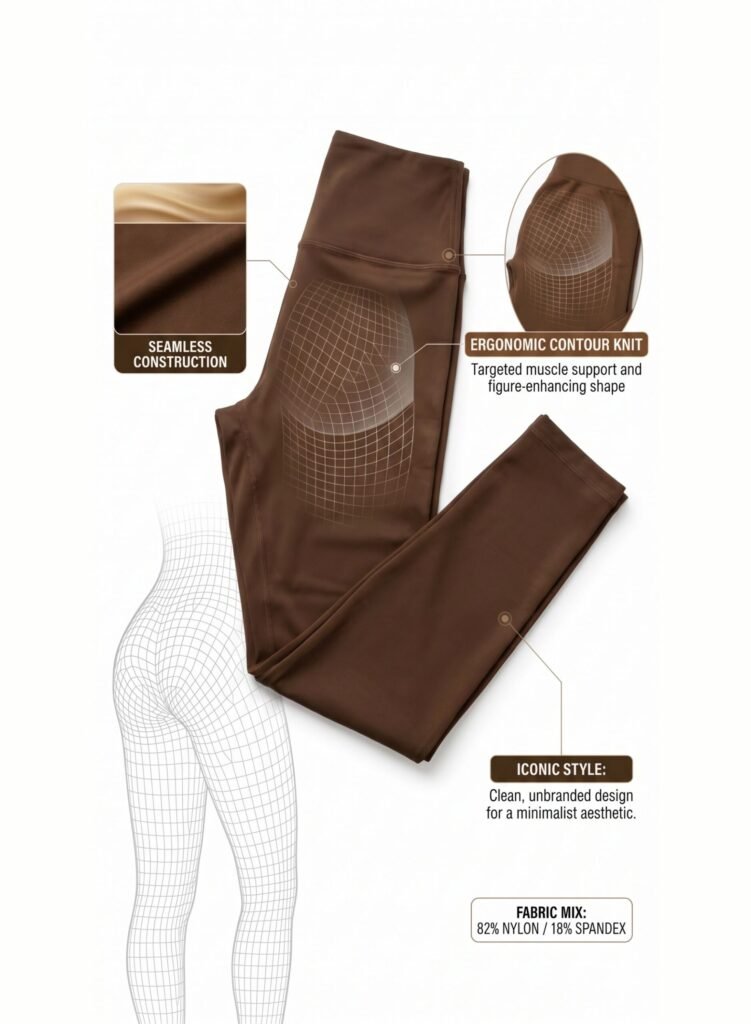 FlexFit Pro High-performance leggings-Brown — THUGFIT Activewear UAE