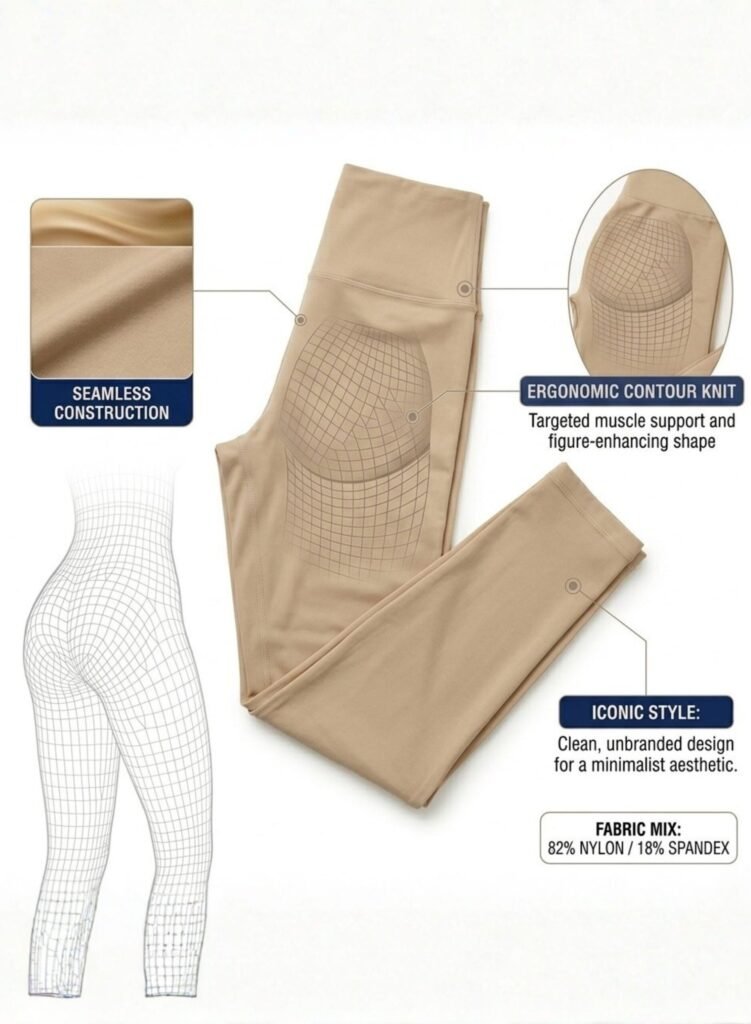 FlexFit Pro High-performance leggings-Apricot — THUGFIT Activewear UAE