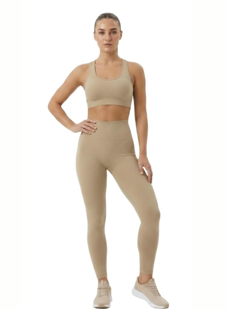 FlexFit Pro High-performance leggings-Apricot — THUGFIT Activewear UAE