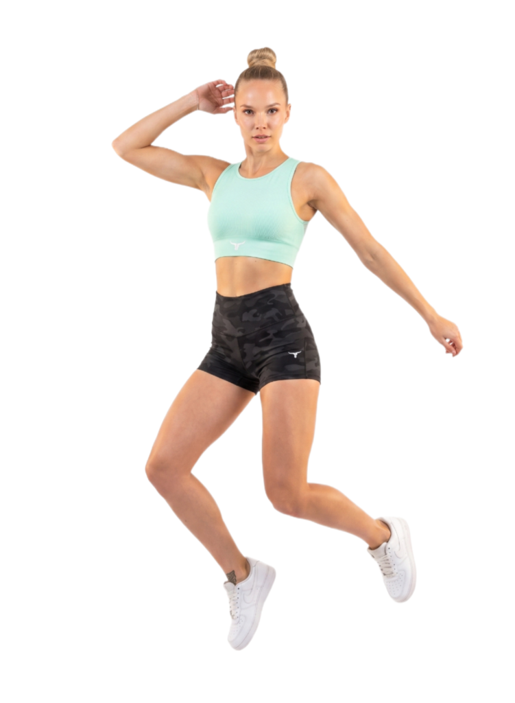 BlazeCraze Compression Sports Bra-Light Green — THUGFIT Activewear UAE