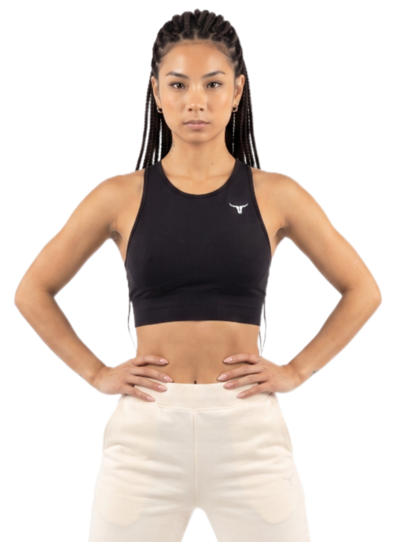 BlazeCraze Compression Sports Bra-Black