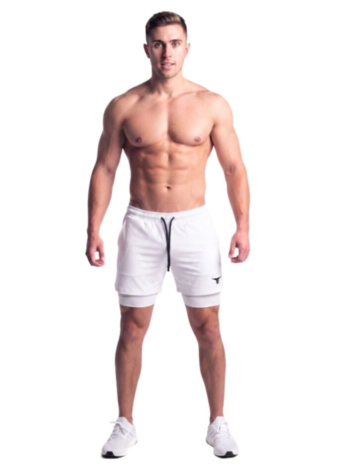 SprintHint 2-in-1 White Shorts-White