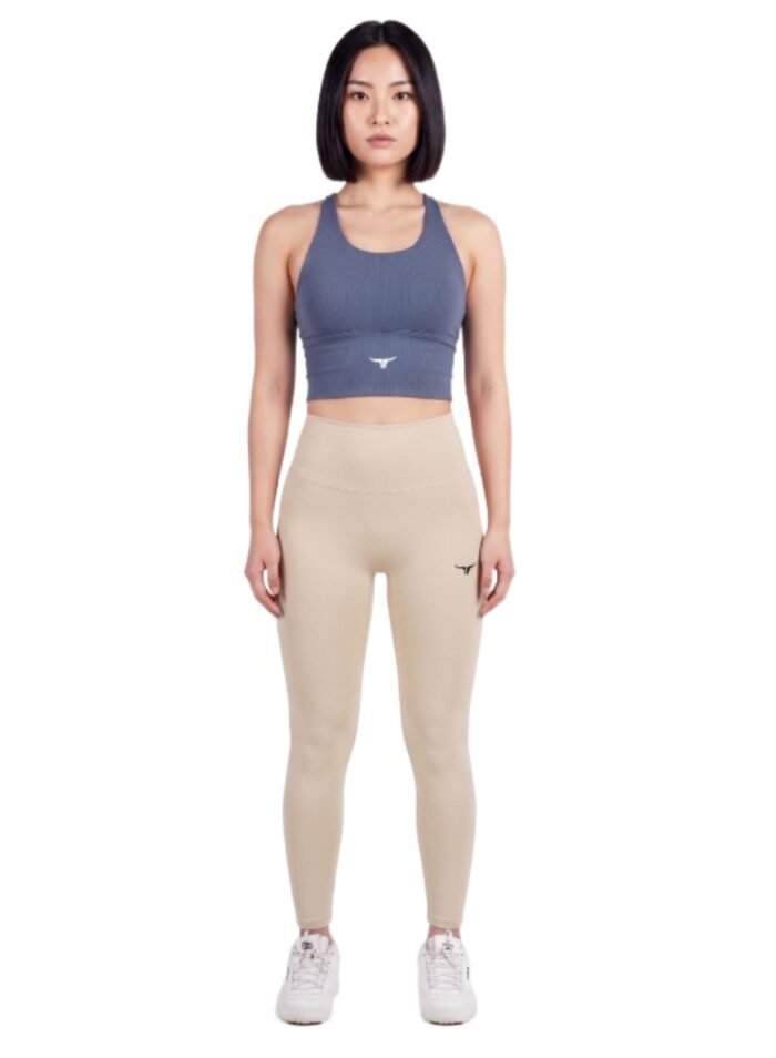 Alternative view of AeroFit High-intensity Long Line Sports Bra-Blue