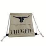 Cotton Drawstring Bag - Beige-Beige — THUGFIT Activewear UAE