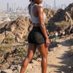 High Waisted Skinny Black Camo Shorts-Black — THUGFIT Activewear UAE