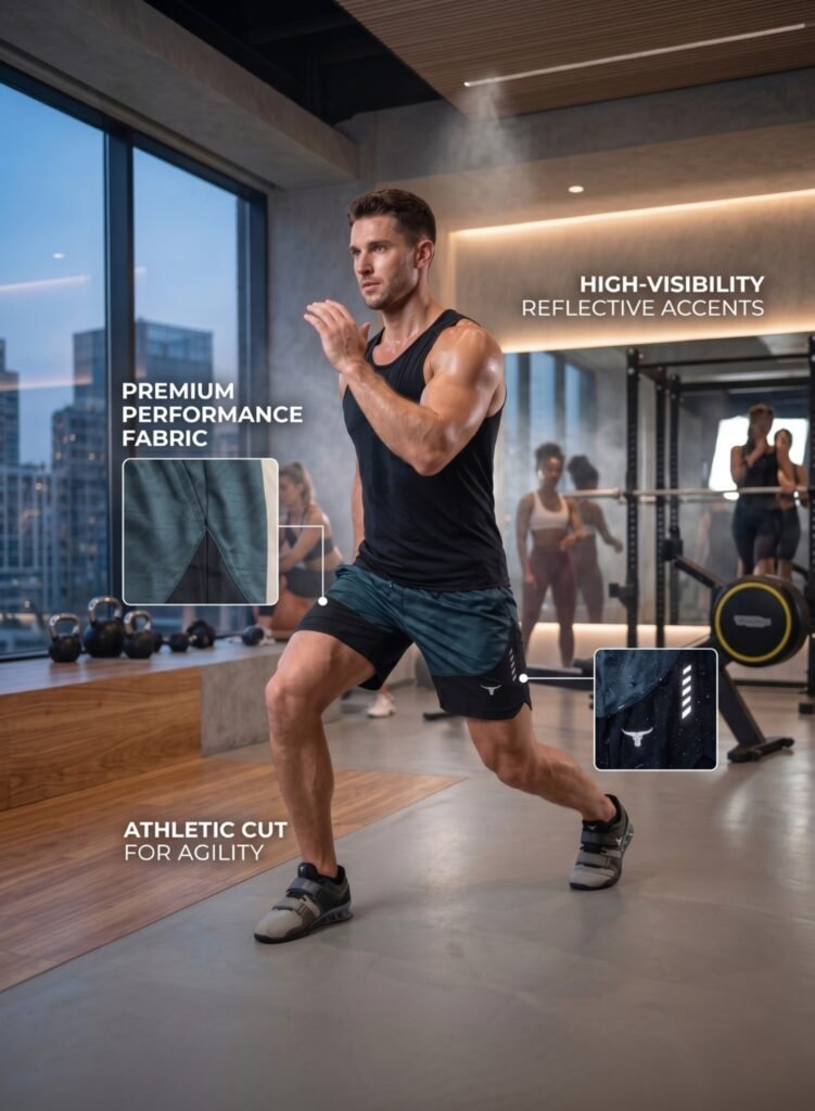 Fitflex Mens Shorts-Green — THUGFIT Activewear UAE