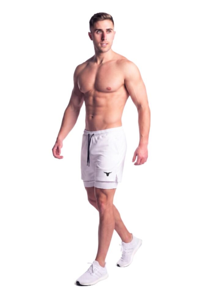 SprintHint 2-in-1 White Shorts-White - Image 6