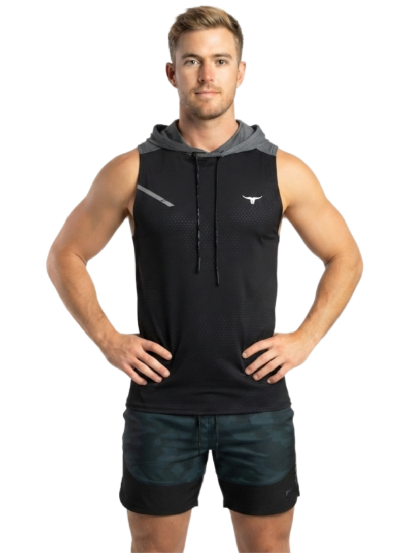PowerTower high-intensity Mens Hoodie-Black