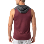 PowerTower high-intensity Mens Hoodie-Burgundy — THUGFIT Activewear UAE