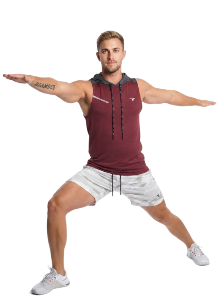 PowerTower high-intensity Mens Hoodie-Burgundy — THUGFIT Activewear UAE