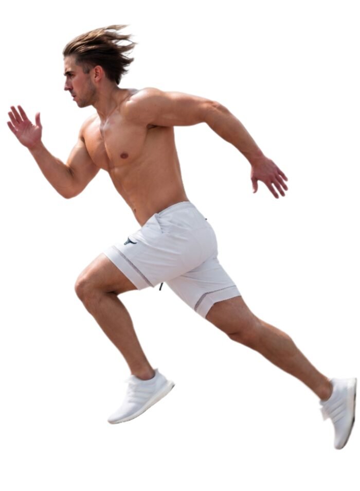 SprintHint 2-in-1 White Shorts-White - Image 5