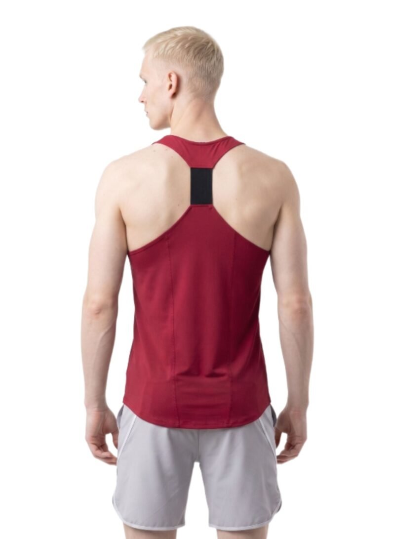 MuscleHustle Mens Tank Top-Red