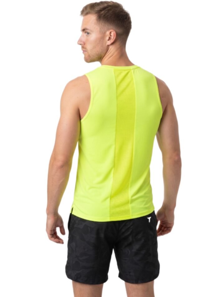 Alternative view of LiftRift Sleeveless Mens T-Shirt-Fluorescent Green