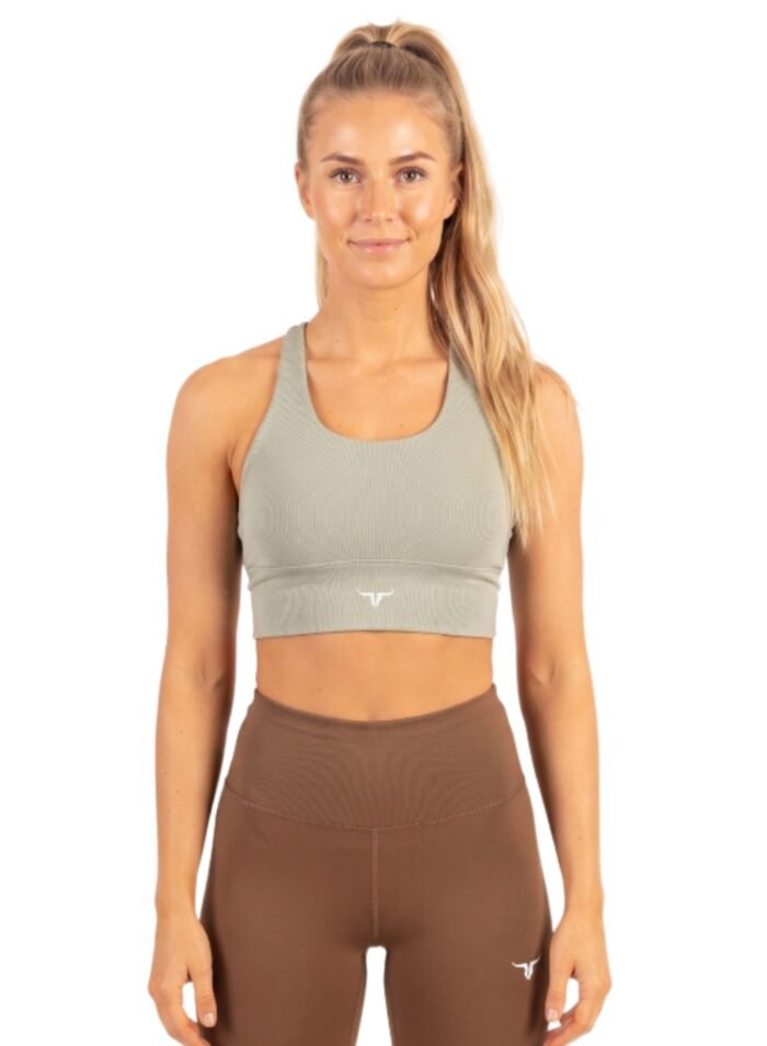Alternative view of AeroFit High-intensity Long Line Sports Bra-Light Green
