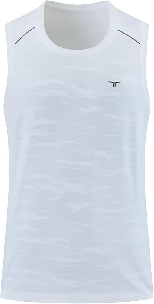 Sleeveless Classic Tank Top-White — THUGFIT Activewear UAE