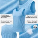 Sleeveless Classic Tank Top-Blue — THUGFIT Activewear UAE