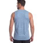 Sleeveless Classic Tank Top-Blue — THUGFIT Activewear UAE