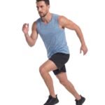 Sleeveless Classic Tank Top-Blue — THUGFIT Activewear UAE