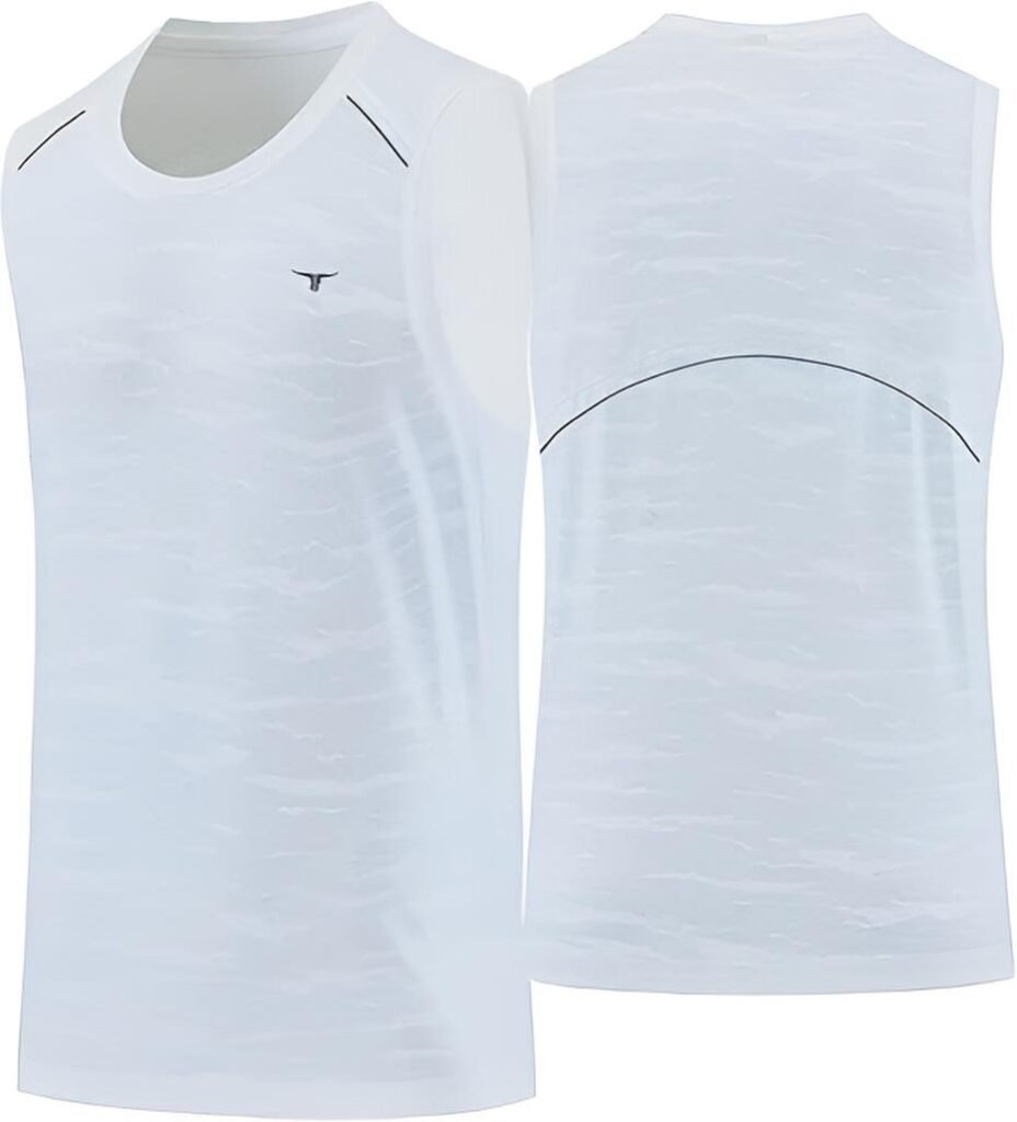 Sleeveless Classic Tank Top-White — THUGFIT Activewear UAE