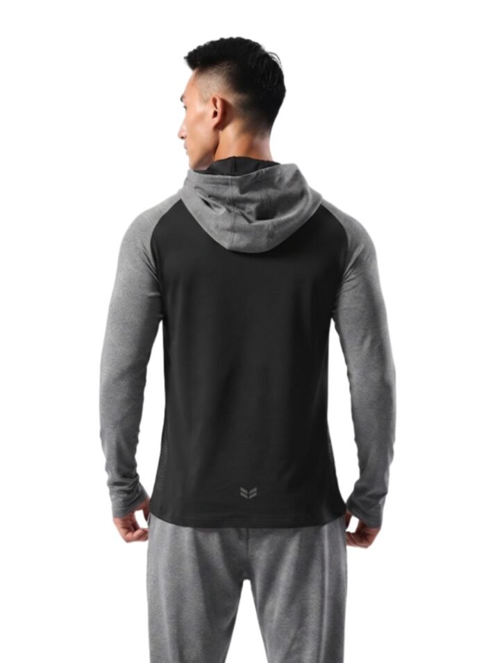 Alternative view of DynamicEdge Hooded Sportswear For Men-Black