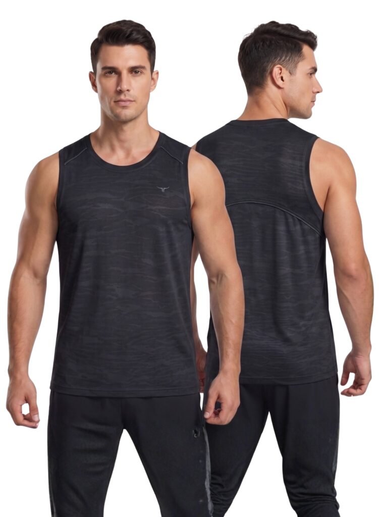 Sleeveless Classic Tank Top-Black — THUGFIT Activewear UAE