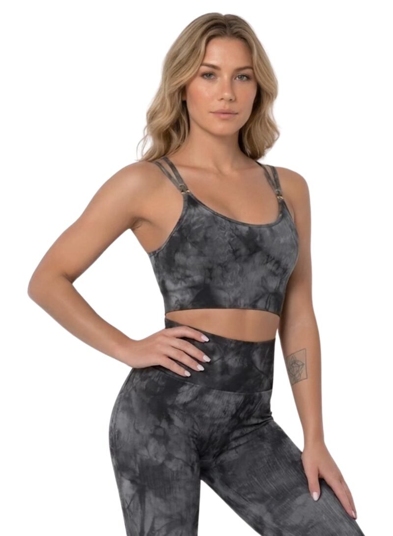 FunkyHues Performance-Stride Fitness Sports Bra-Black