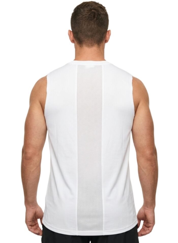 LiftRift Sleeveless Mens T-Shirt-White — THUGFIT Activewear UAE