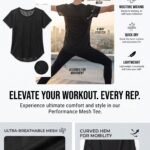 Loose Short Sleeve Mesh Crop Top-Black — THUGFIT Activewear UAE