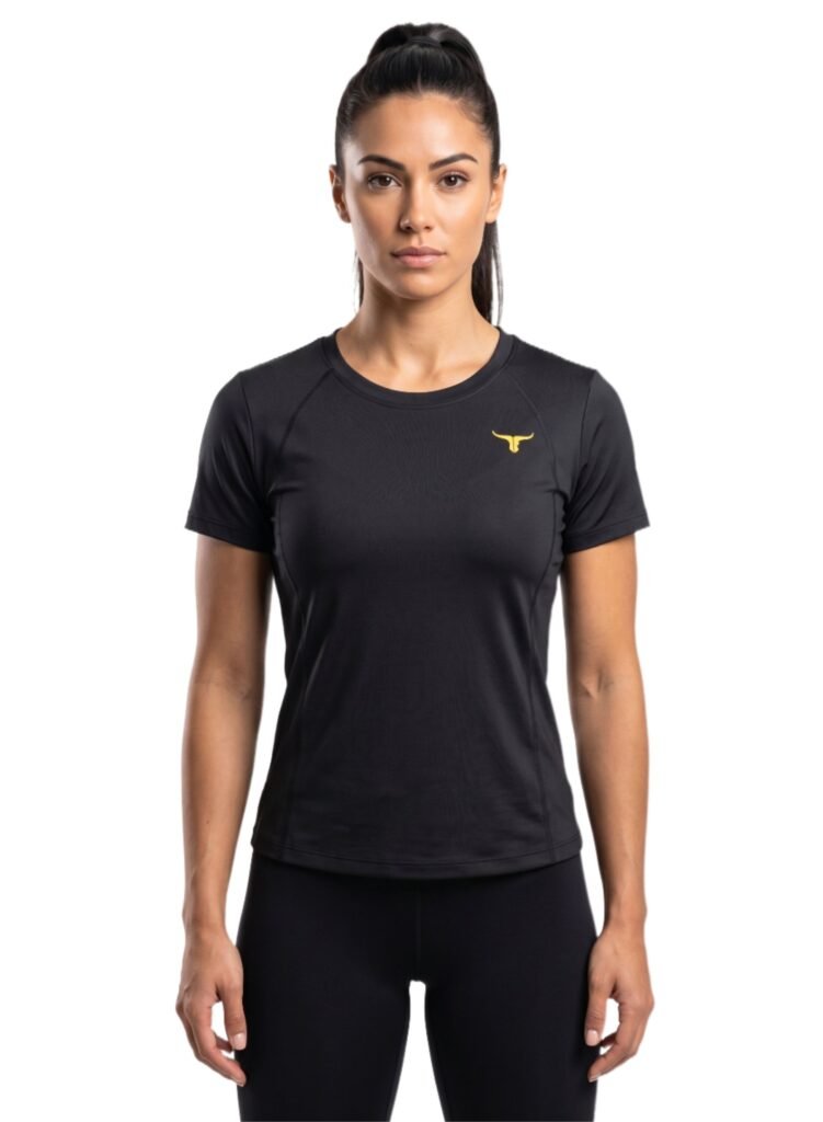 KittyHawk Womens T-Shirt-Black — THUGFIT Activewear UAE