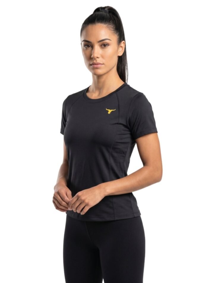 KittyHawk Womens T-Shirt-Black — THUGFIT Activewear UAE