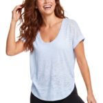 LeapSweep Womens T-Shirt-Blue — THUGFIT Activewear UAE