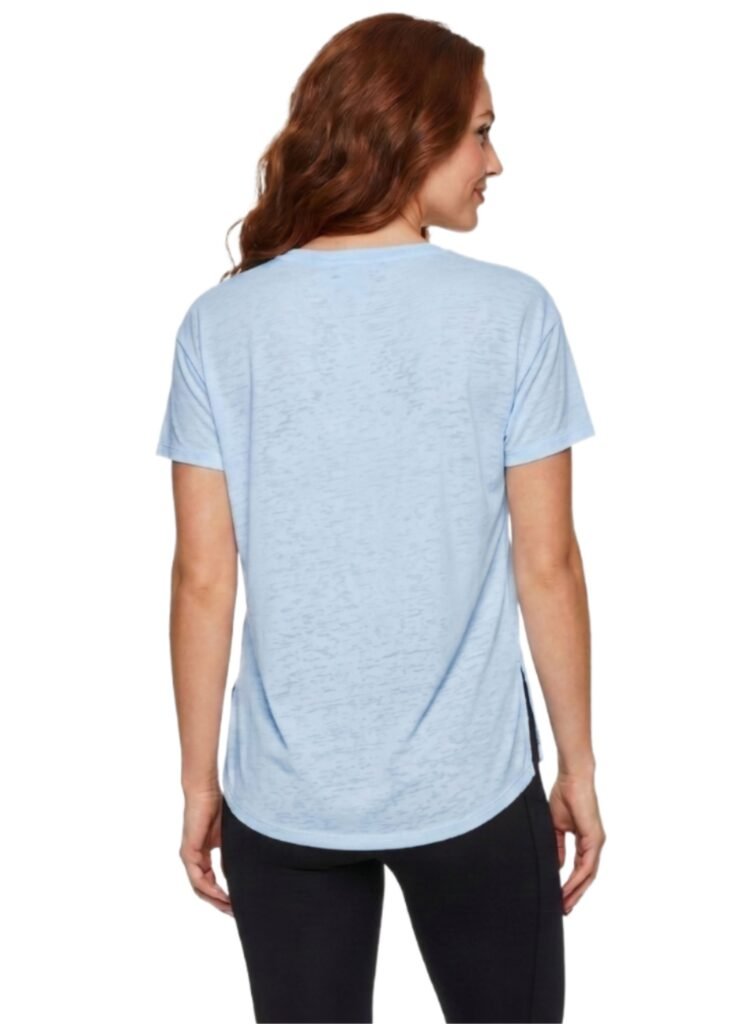 LeapSweep Womens T-Shirt-Blue — THUGFIT Activewear UAE