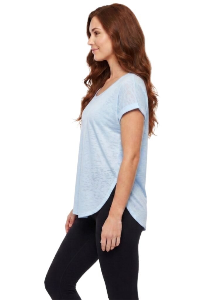 LeapSweep Womens T-Shirt-Blue — THUGFIT Activewear UAE
