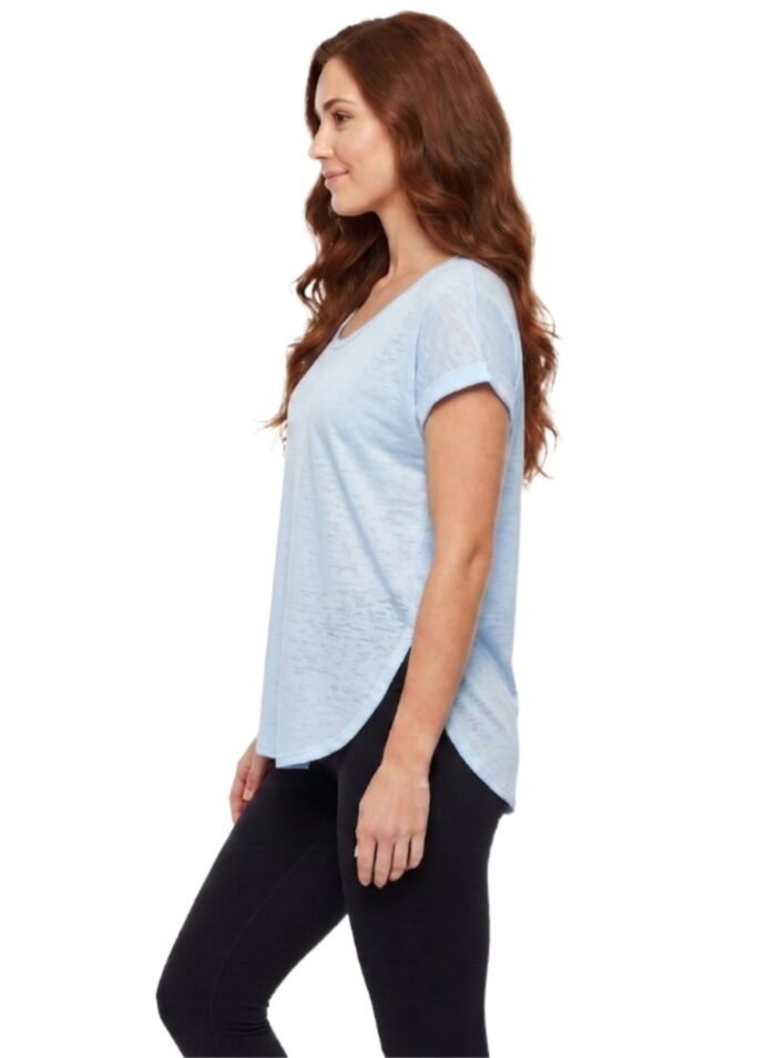 LeapSweep Womens T-Shirt-Blue — THUGFIT Activewear UAE