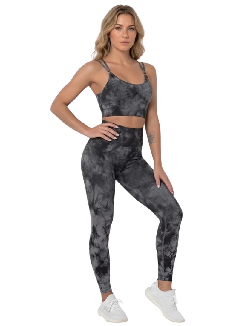 FunkyHues Performance-Stride Fitness Leggings-Black