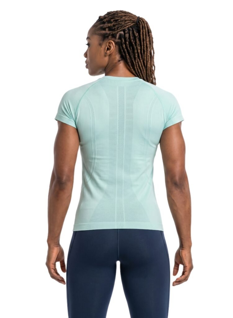Vortex Tee Womens T-shirt-Green — THUGFIT Activewear UAE