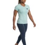 Vortex Tee Womens T-shirt-Green — THUGFIT Activewear UAE