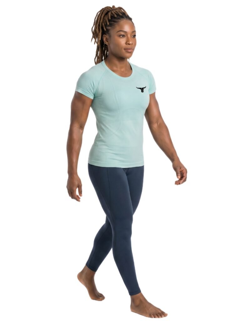 Vortex Tee Womens T-shirt-Green — THUGFIT Activewear UAE