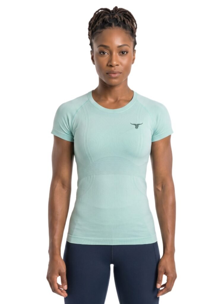 Vortex Tee Womens T-shirt-Green — THUGFIT Activewear UAE