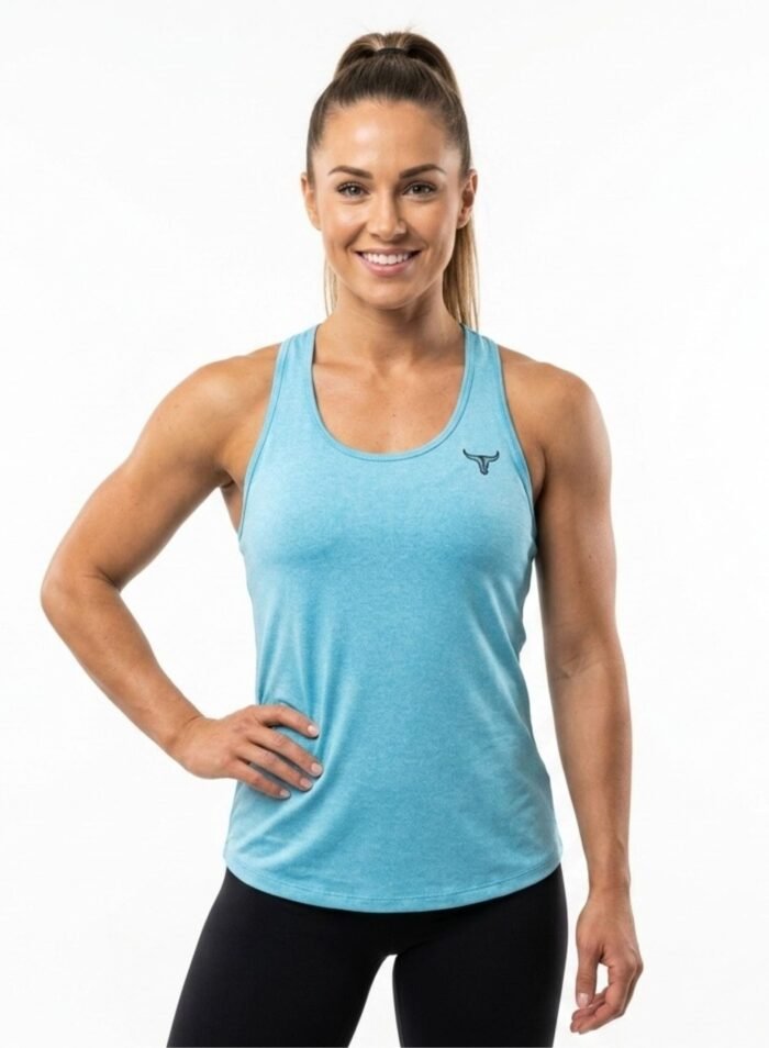 FlowMotion Sleeveless Fitness Vest-Blue — THUGFIT Activewear UAE