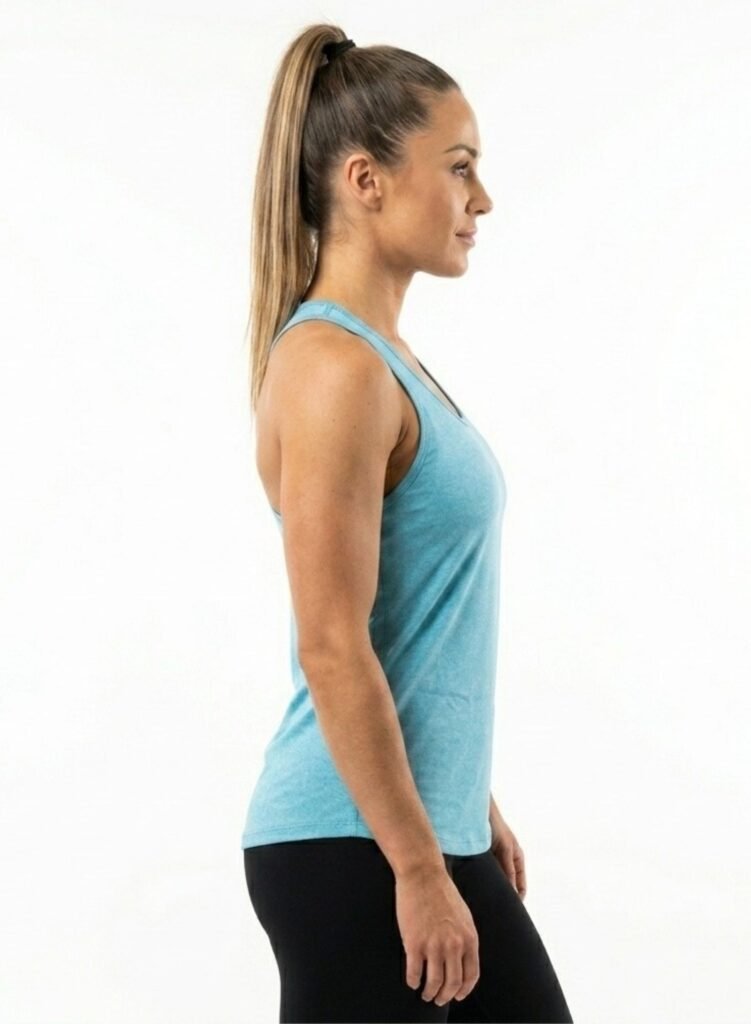 FlowMotion Sleeveless Fitness Vest-Blue — THUGFIT Activewear UAE