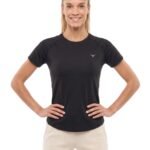 Flexx Texx Womens T-shirt-Black — THUGFIT Activewear UAE