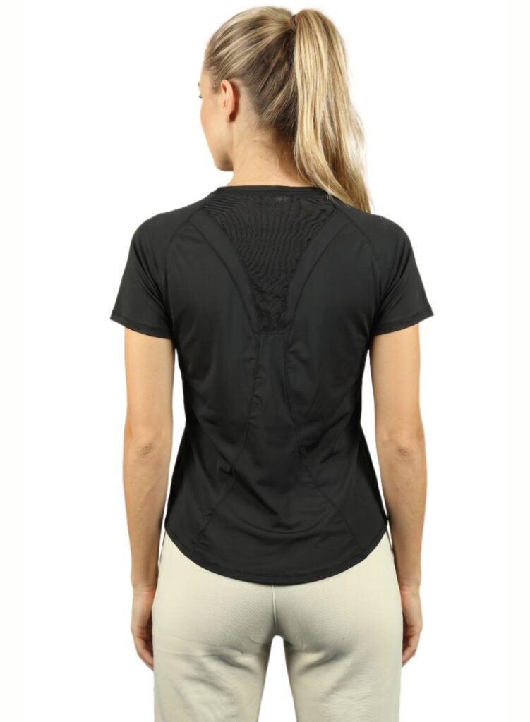 Flexx Texx Womens T-shirt-Black — THUGFIT Activewear UAE