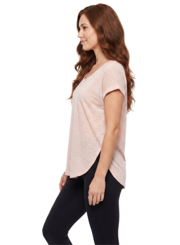 LeapSweep Womens T-Shirt-Pink — THUGFIT Activewear UAE